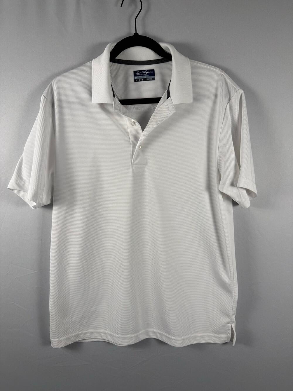 Ben Hogan Performance Golf Polo Men’s M White Recycled Polyester Shirt